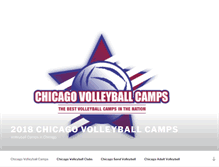 Tablet Screenshot of chicagovolleyballcamps.com